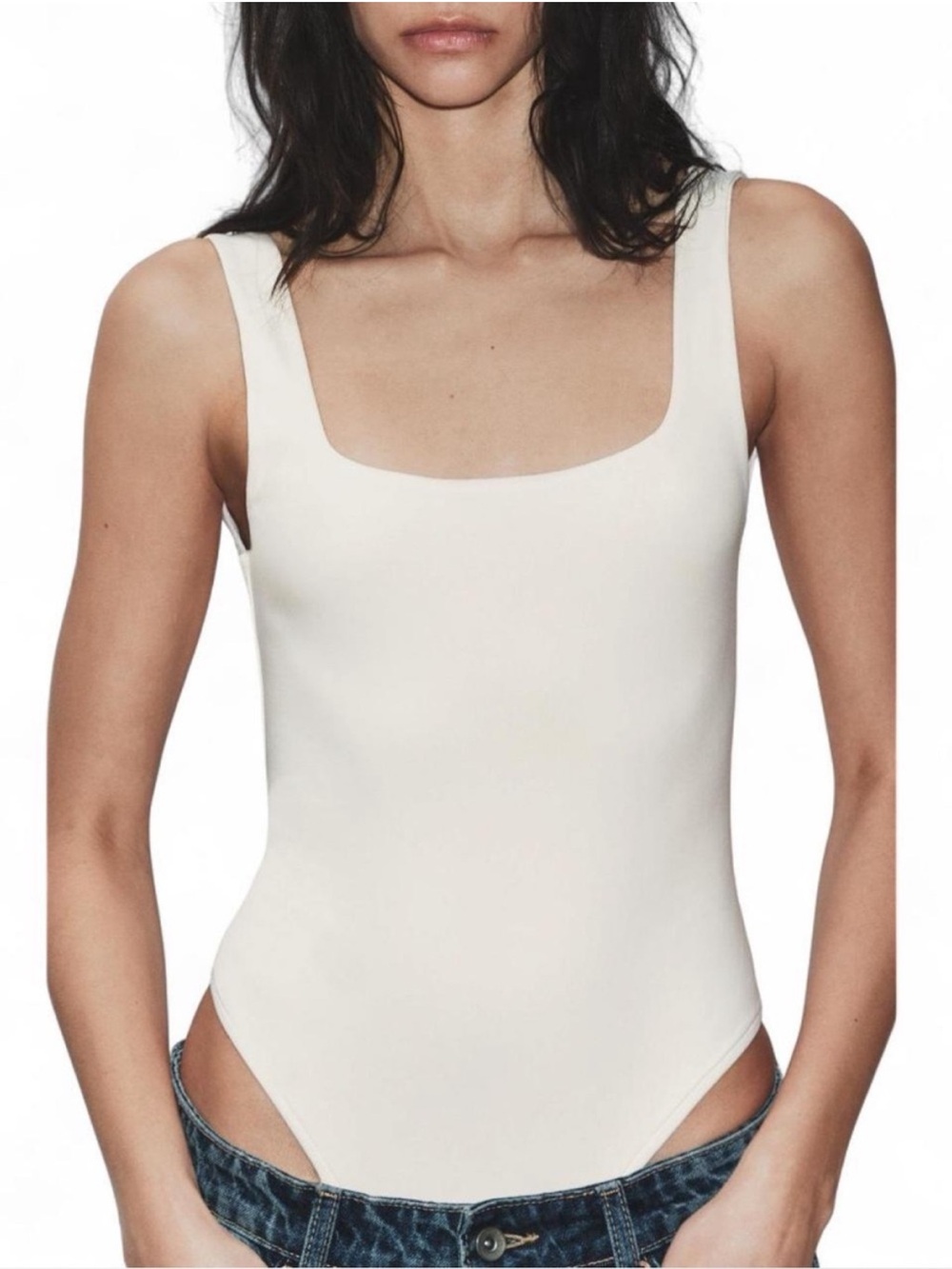 H&M Scoop Neck White Bodysuit {Small}